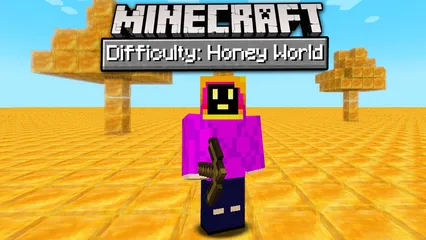 Can You Beat Minecraft In A Honey Only World?