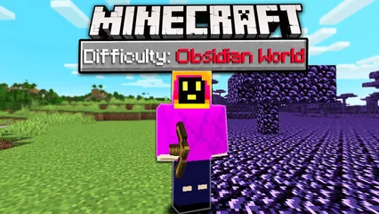 Can You Beat Minecraft In An Obsidian Only World?