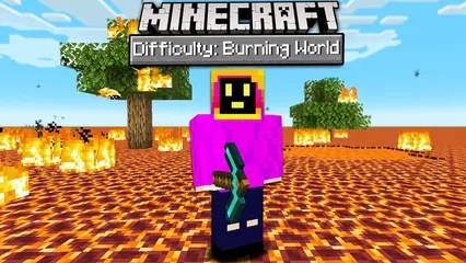 Can You Beat Minecraft In A Burning World?