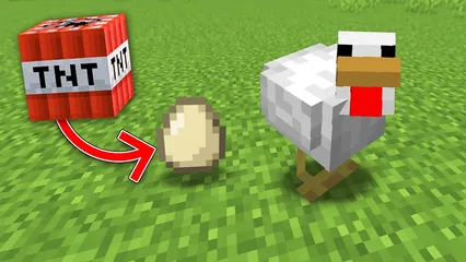 Minecraft, But Eggs Explode Like TNT...