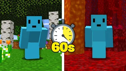 Minecraft, But The World Changes Every Minute...